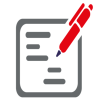 Grafik: Stift und Blatt