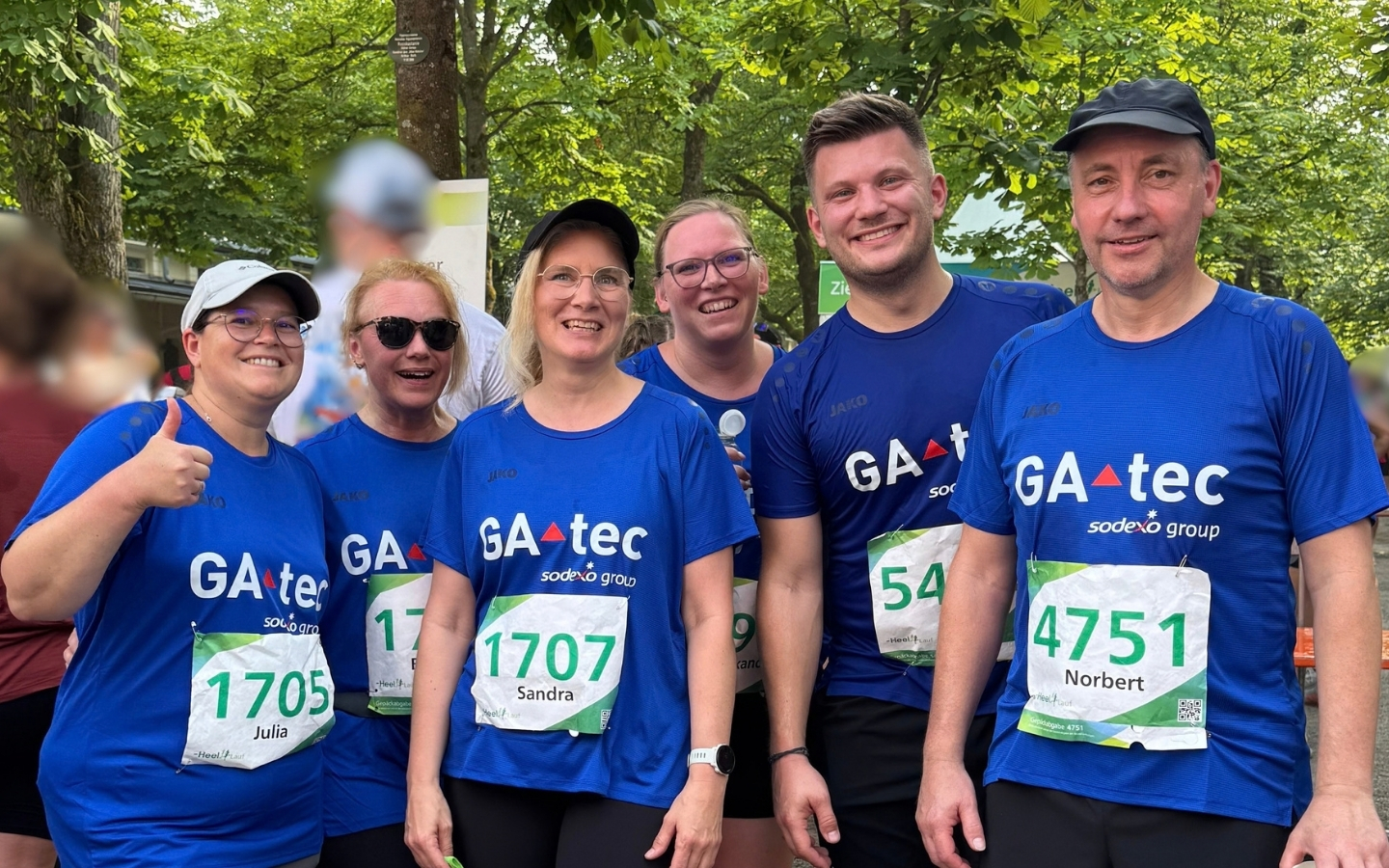 In der Grafik ist das #TeamGAtec auf dem Heel-Lauf in Baden-Baden zu sehen.