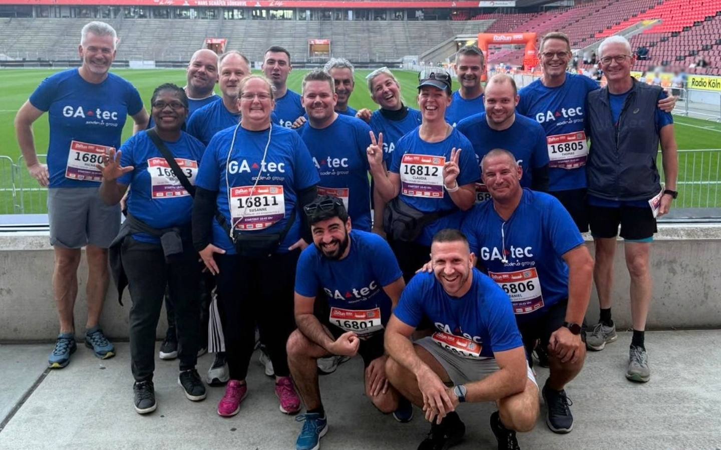 In der Grafik ist das #TeamGAtec auf dem B2Run in Köln zu sehen.
